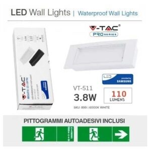 Plafoniera Emergenza Incasso 3,8W LED Samsung